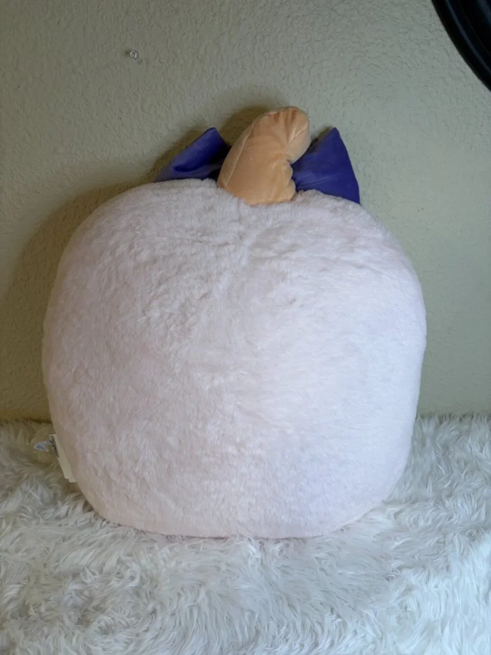Halloween Ghost House Plush Pillow Pink Purple Bow Bats Spiderweb 19x18 NWT